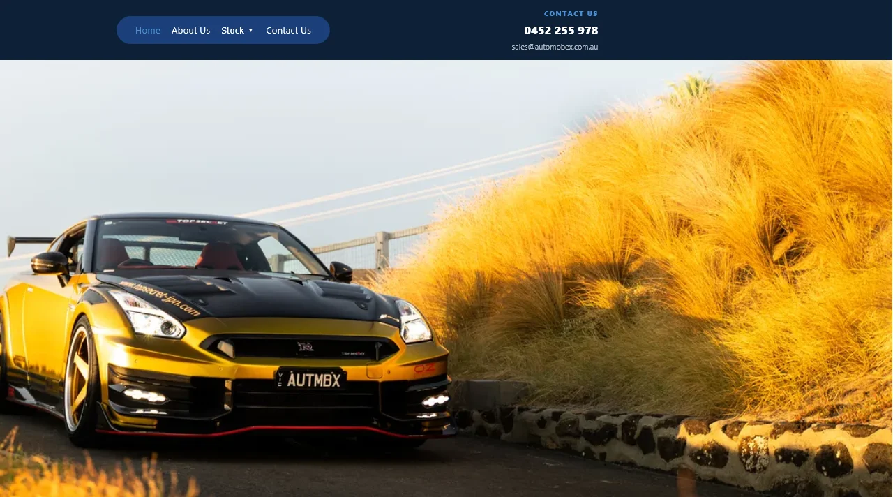 Automobex dealership website listing used cars with drive-away pricing